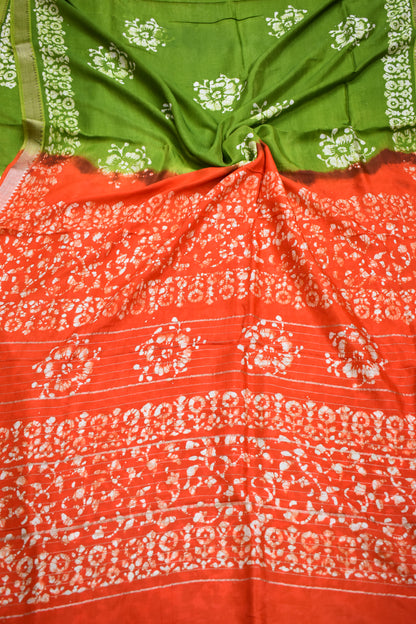 PISTA GREEN- MANGALAGIRI SAREE