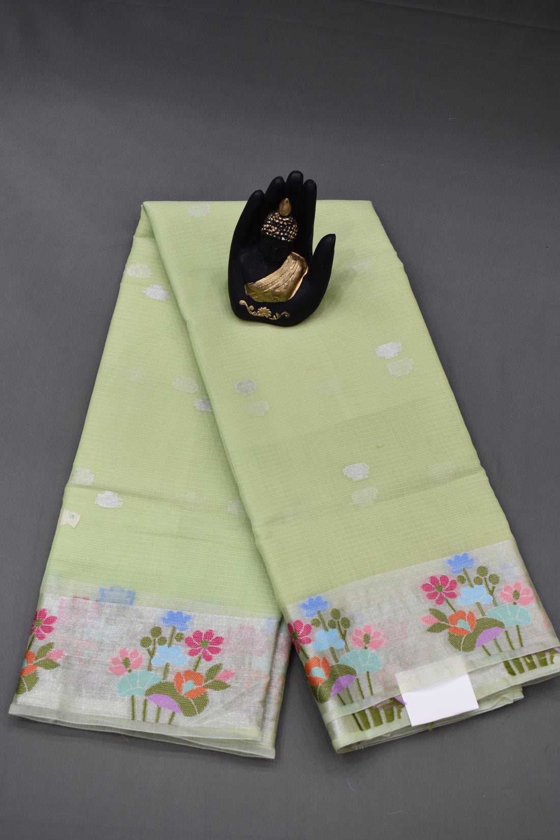 MEHENDI GREEN-BENARAS KOTA WEAVING SAREE