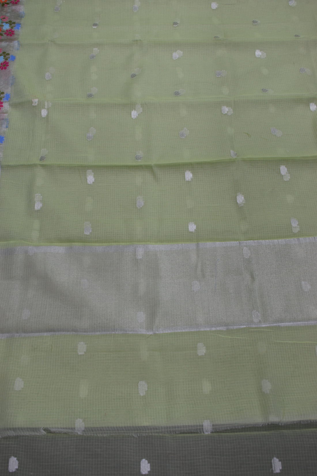 MEHENDI GREEN-BENARAS KOTA WEAVING SAREE