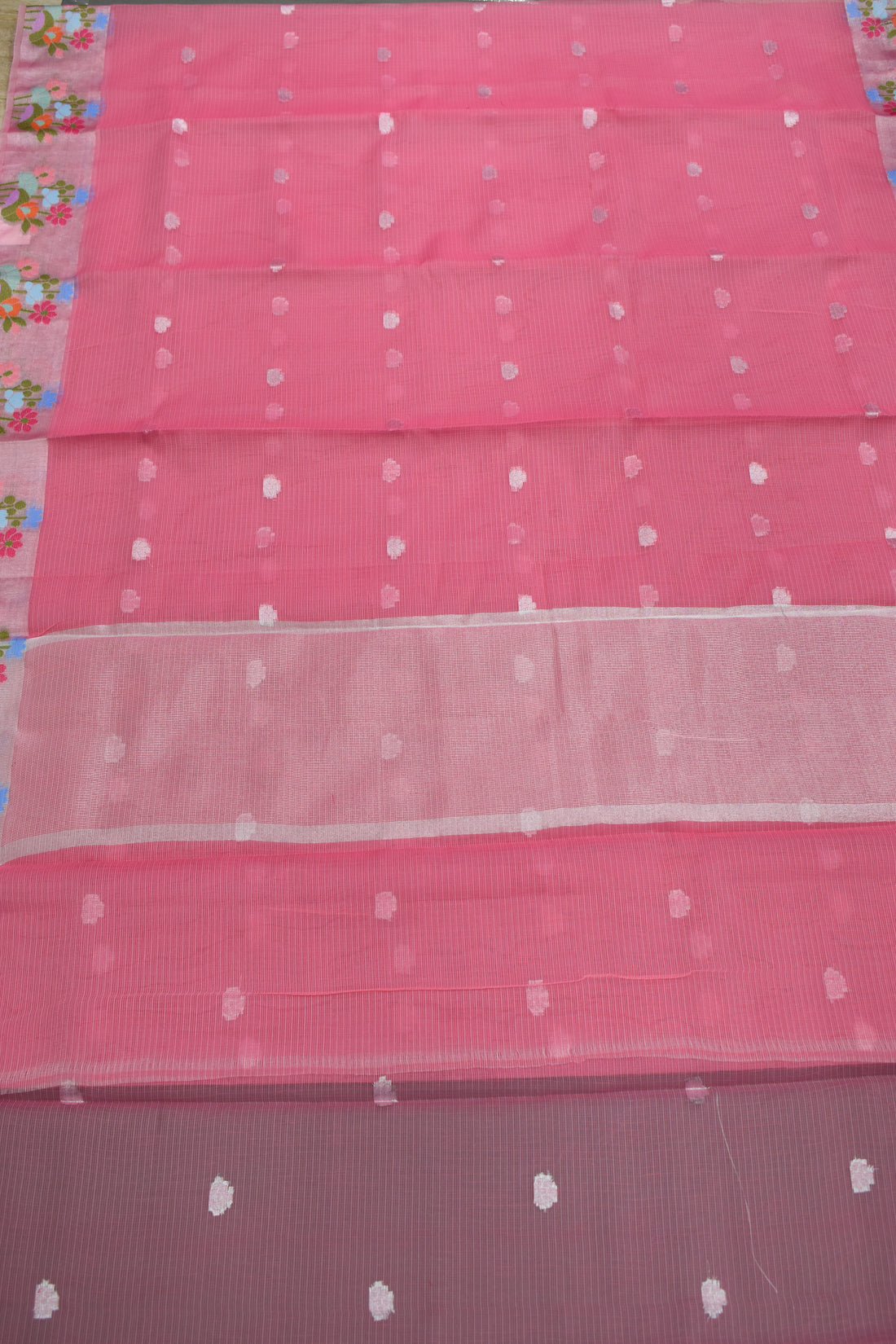 SALMON PINK-BENARAS KOTA WEAVING SAREE