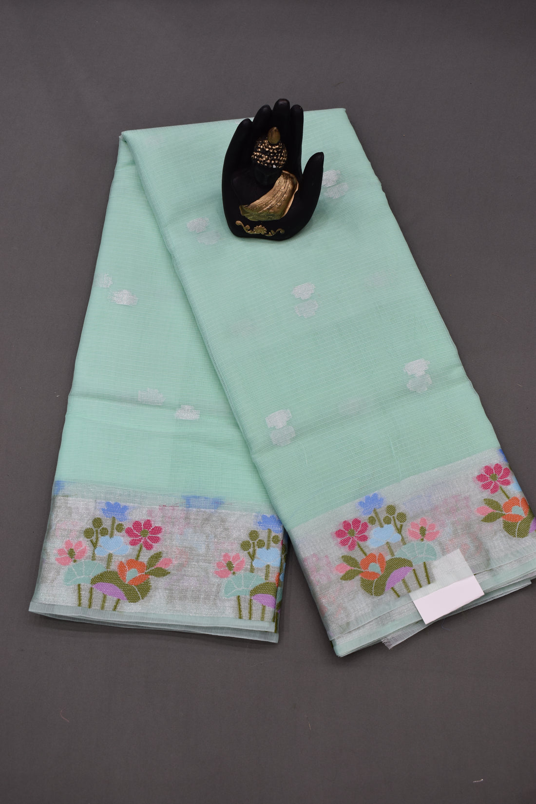 OCEAN GREEN-BENARAS KOTA WEAVING SAREE