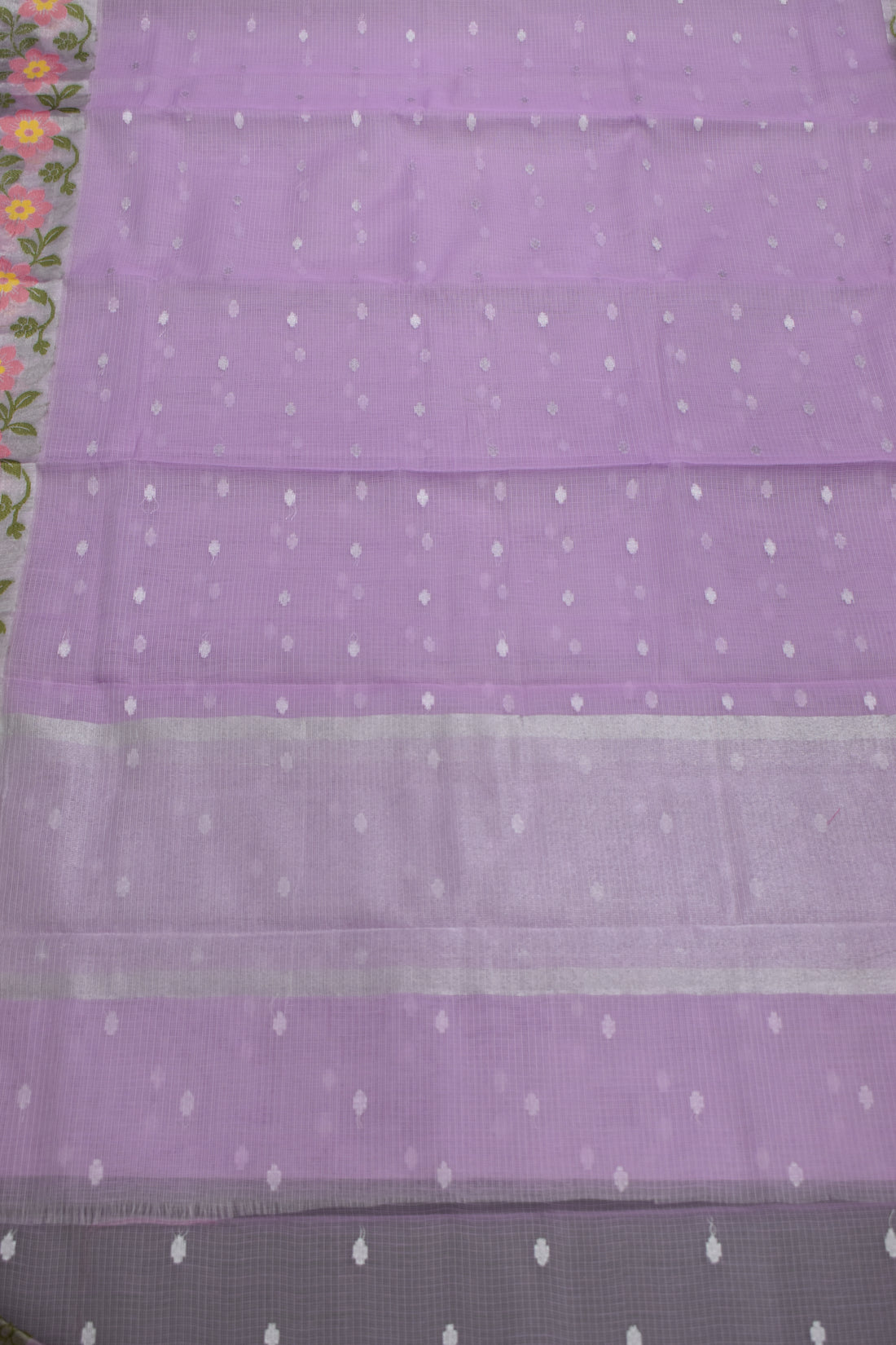 LIGHT VIOLET-BENARAS KOTA WEAVING SAREE