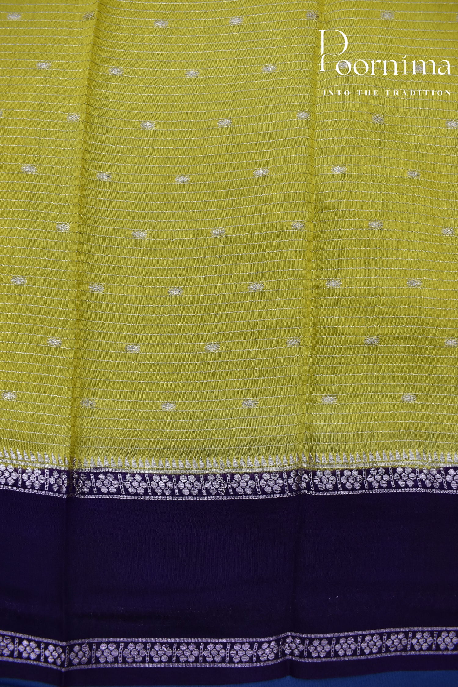 PEAR GREEN- CHANDERI SILK SAREE