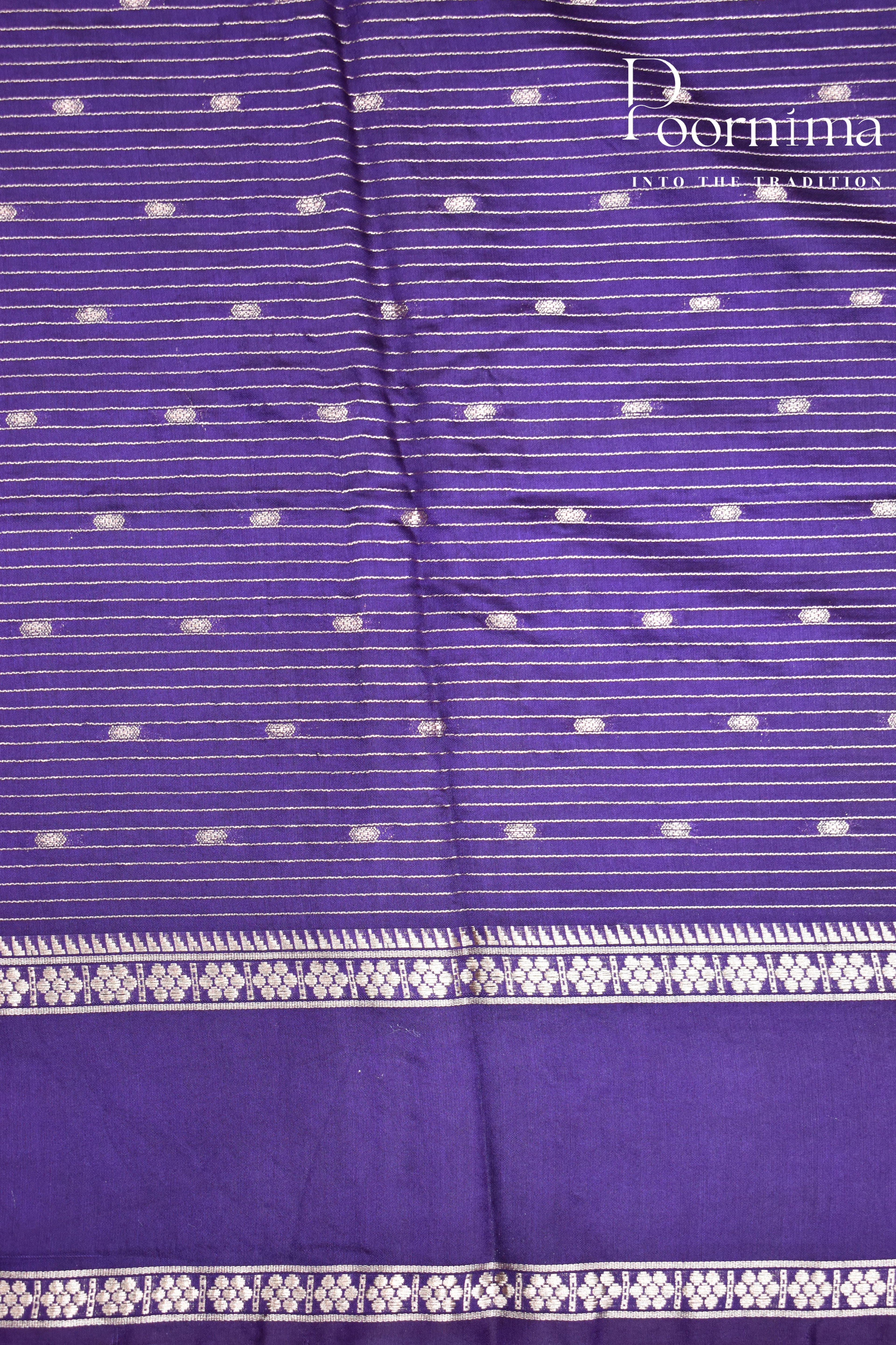WHITE- CHNADERI SILK SAREE