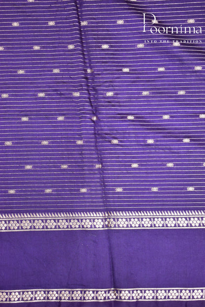 WHITE- CHNADERI SILK SAREE