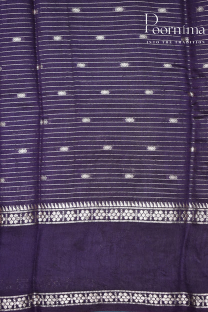 PARROT GREEN- CHANDERI SILK SAREE
