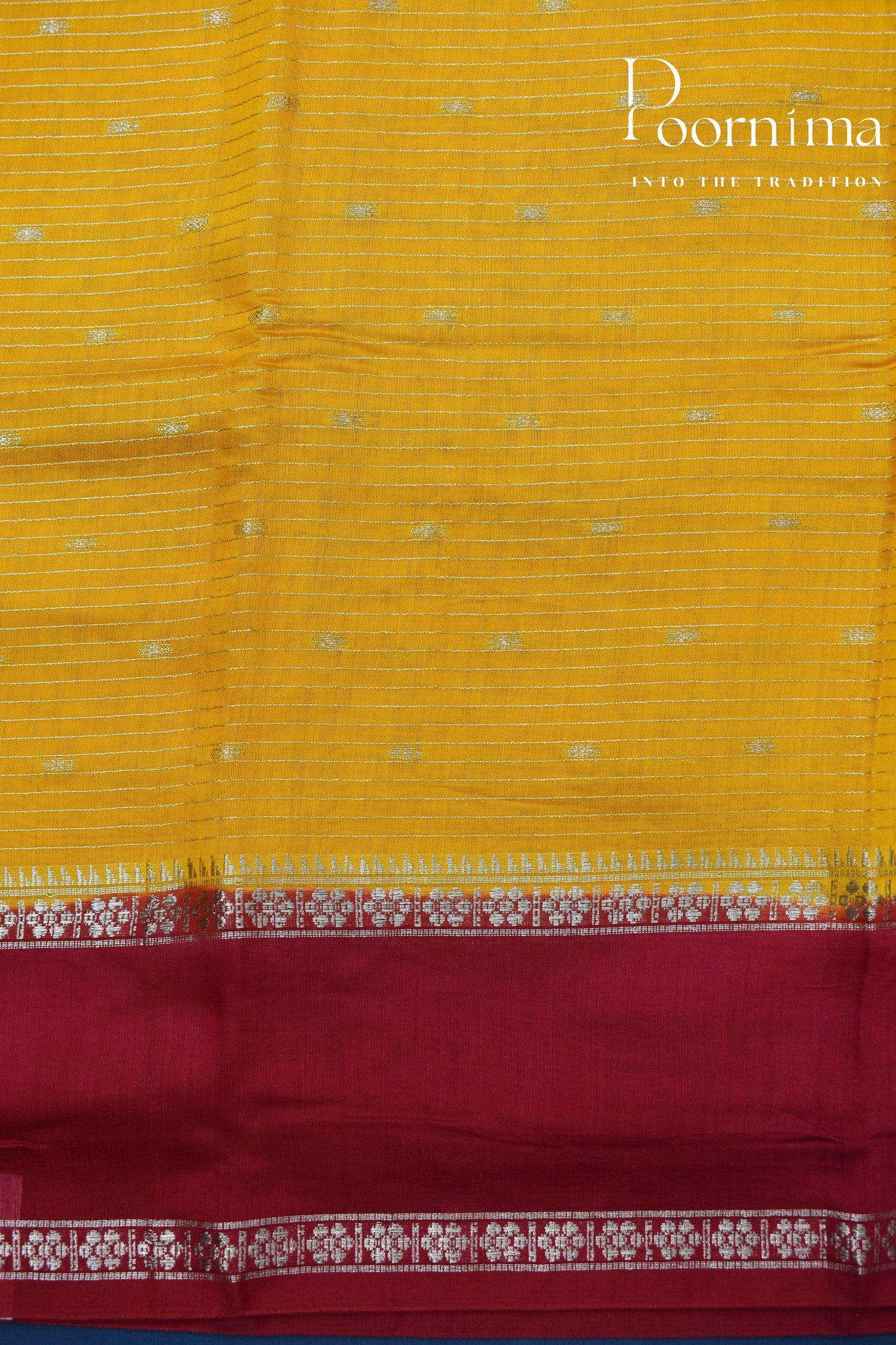 YELLOW- CHANDERI SILK SAREE