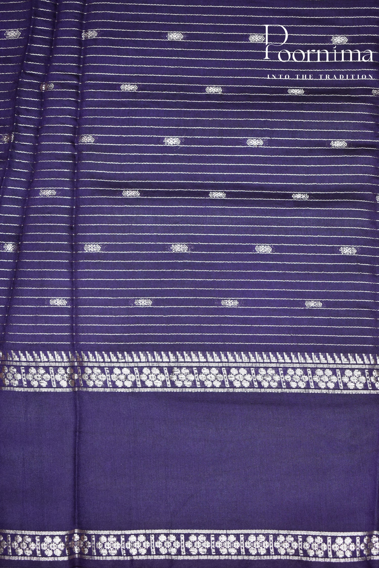 WATER BLUE- CHANDERI SILK SAREE