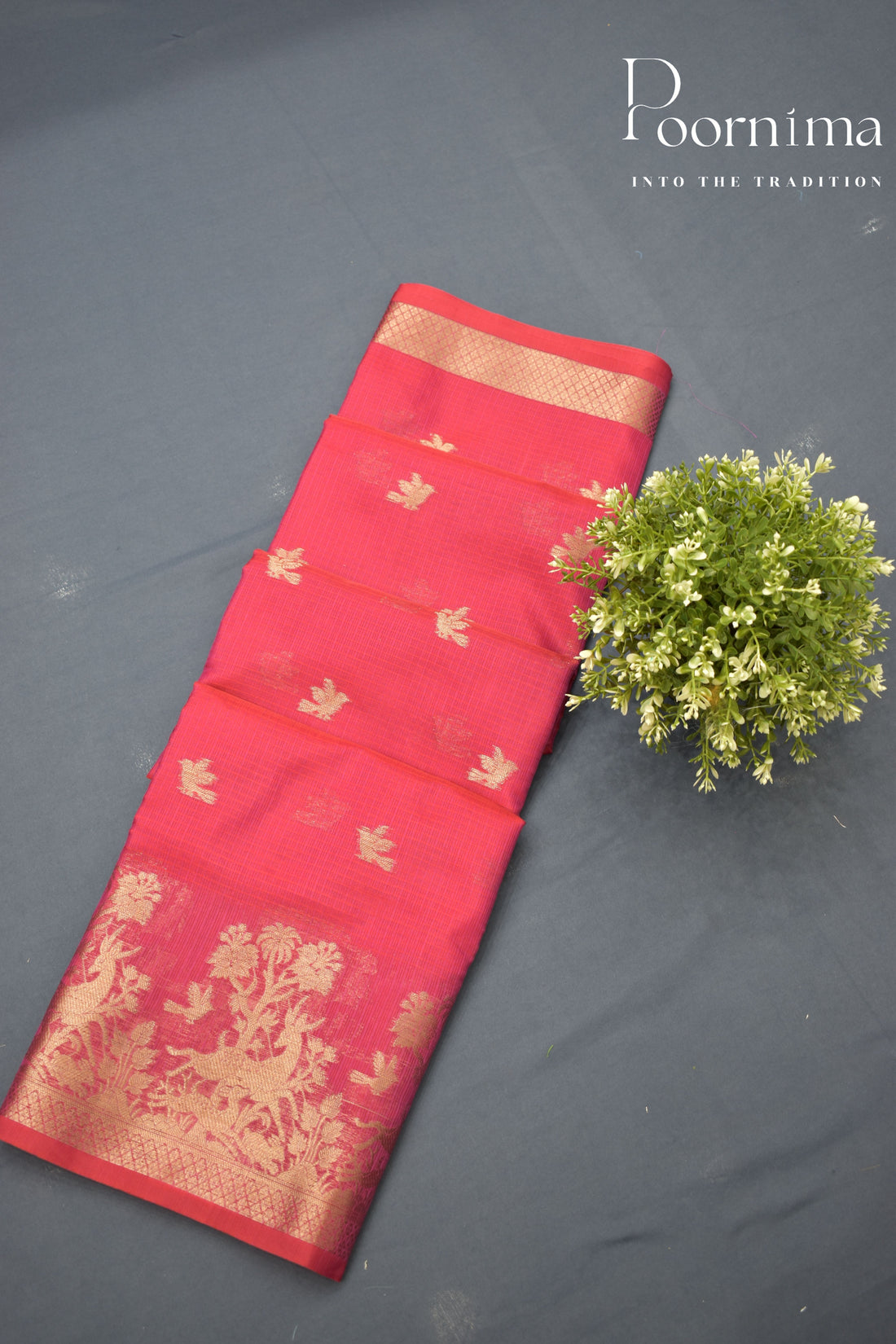 PINK- BENARAS WEAVING SAREE