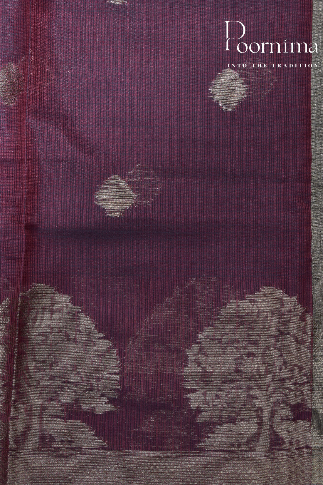 MAROON- BENARAS KOTA WEAVING SAREE