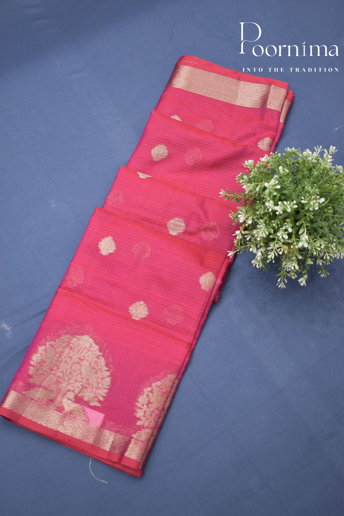 PINK- BENARAS KOTA WEAVING SAREE