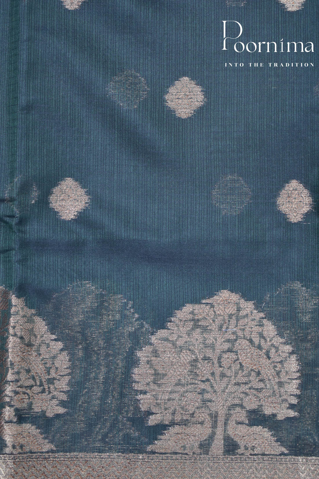 DARK GREEN- BENARAS KOTA WEAVING SAREE