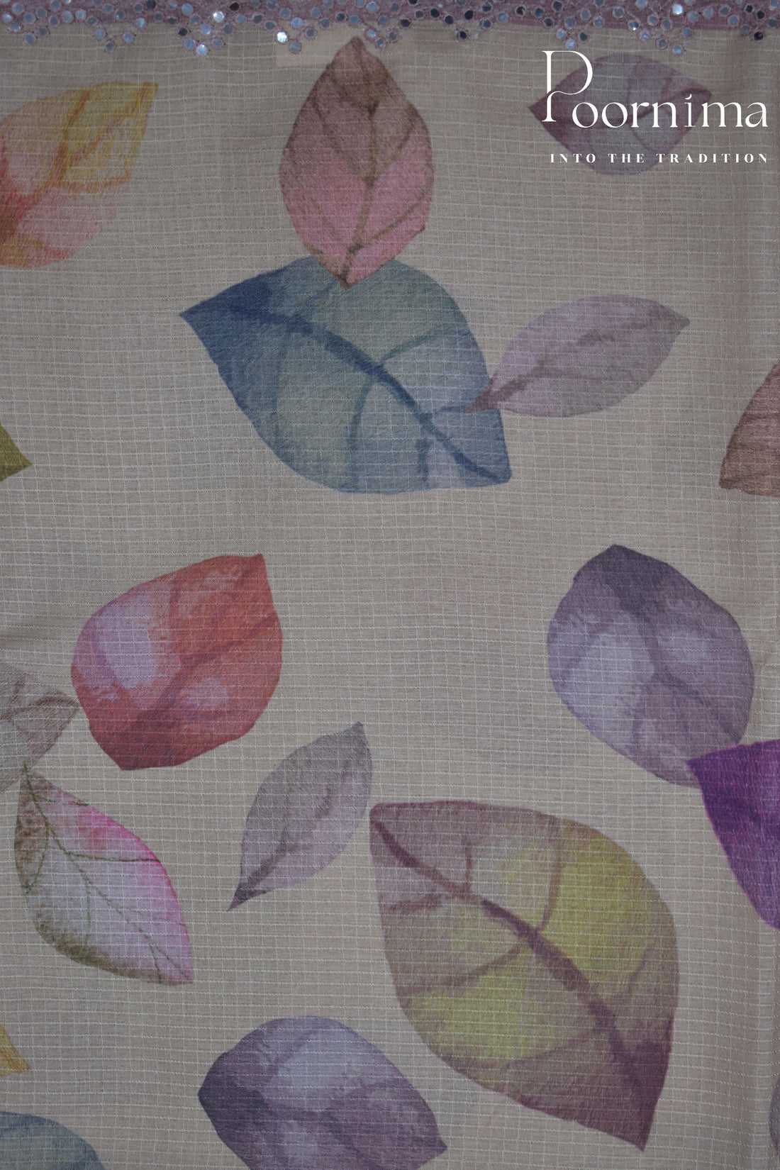 CHIKOO-DESIGNER WORK SAREE