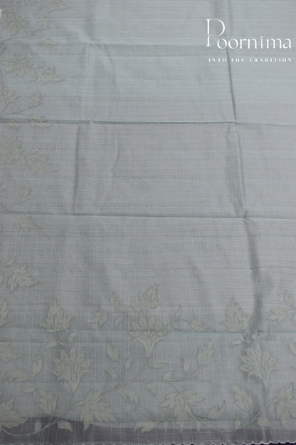 BASIL GREEN- BENARAS KOTA WEAVING SAREE