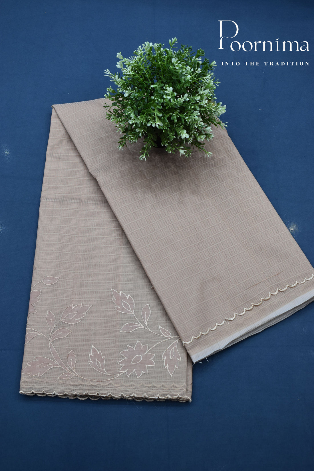 ROSY BROWN- BENARAS KOTA WEAVING SAREE