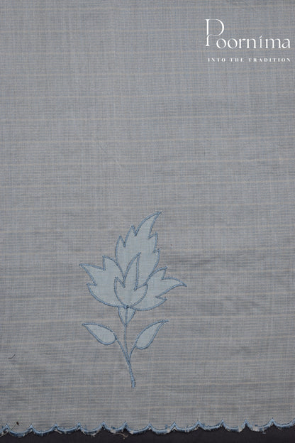 LIGHT SKY BLUE- BENARAS KOTA WEAVING SAREE