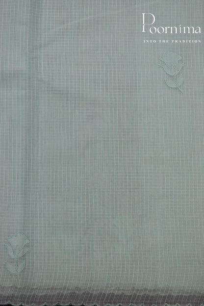 AQUAMARINE BLUE- BENARAS KOTA WEAVING SAREE