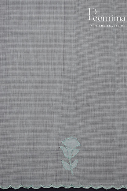 AQUAMARINE BLUE- BENARAS KOTA WEAVING SAREE