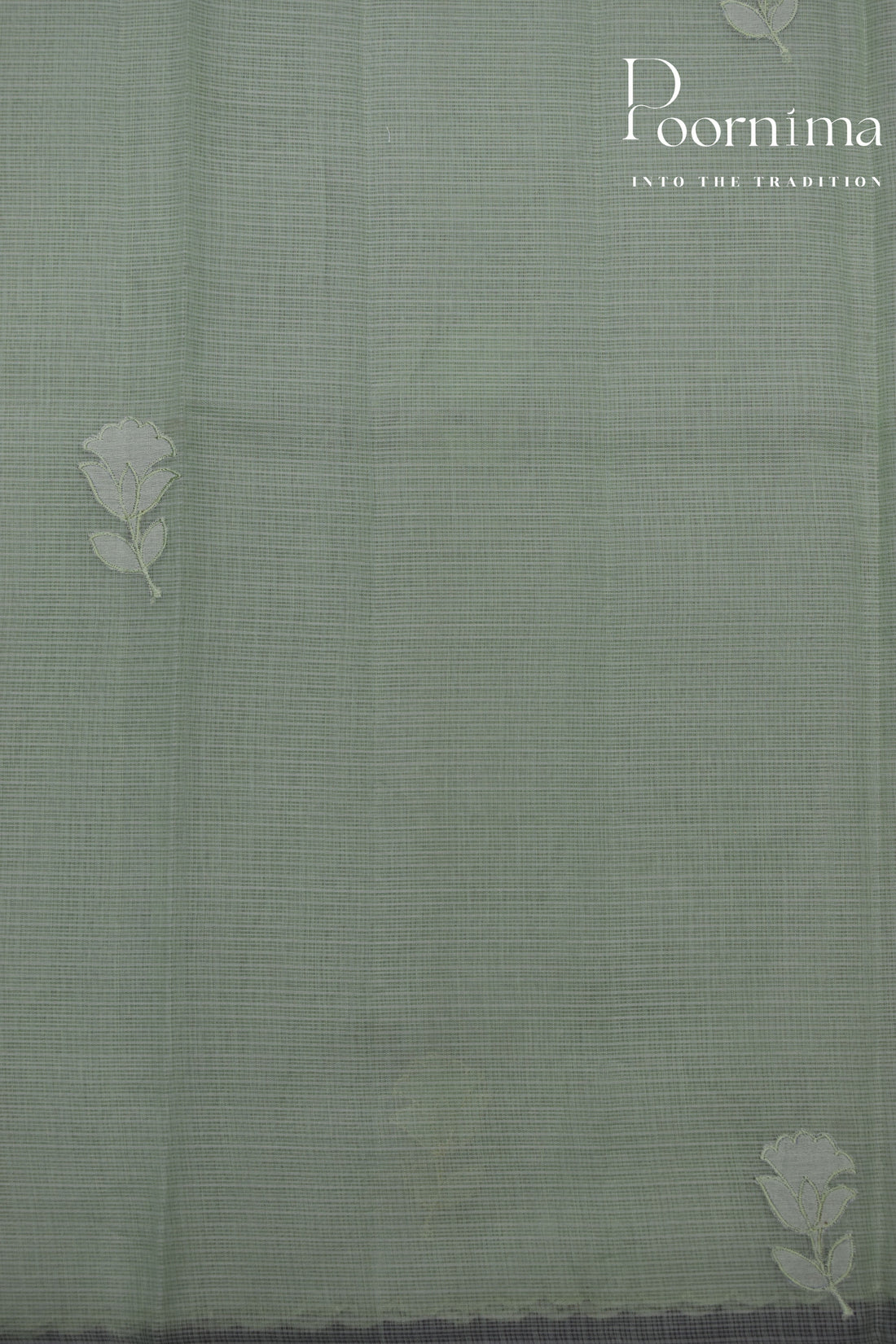 BASIL GREEN- BENARAS KOTA WEAVING SAREE
