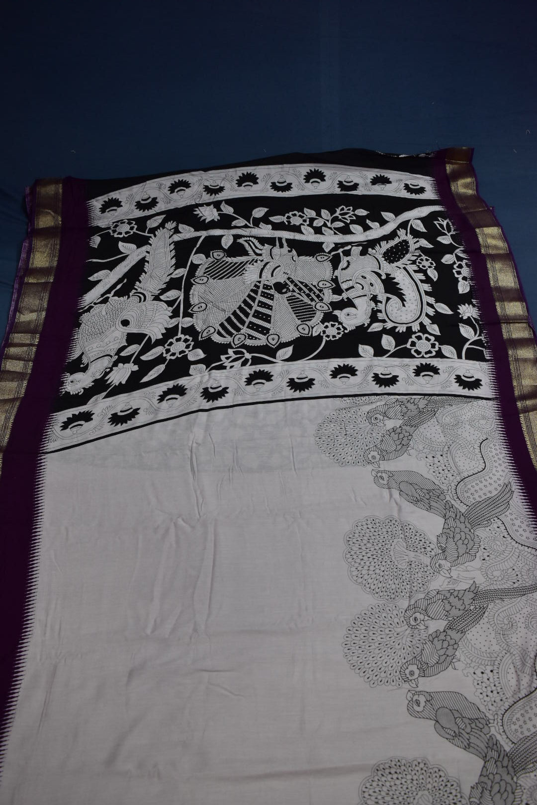 ONION PINK- CHANDERI PRINT COTTON SAREE