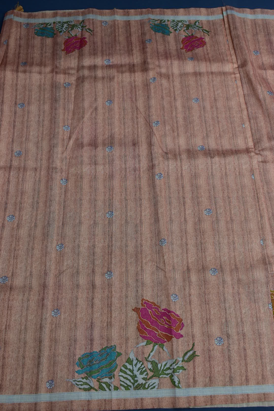 LIGHT BROWN- SEMI TUSSAR SAREE