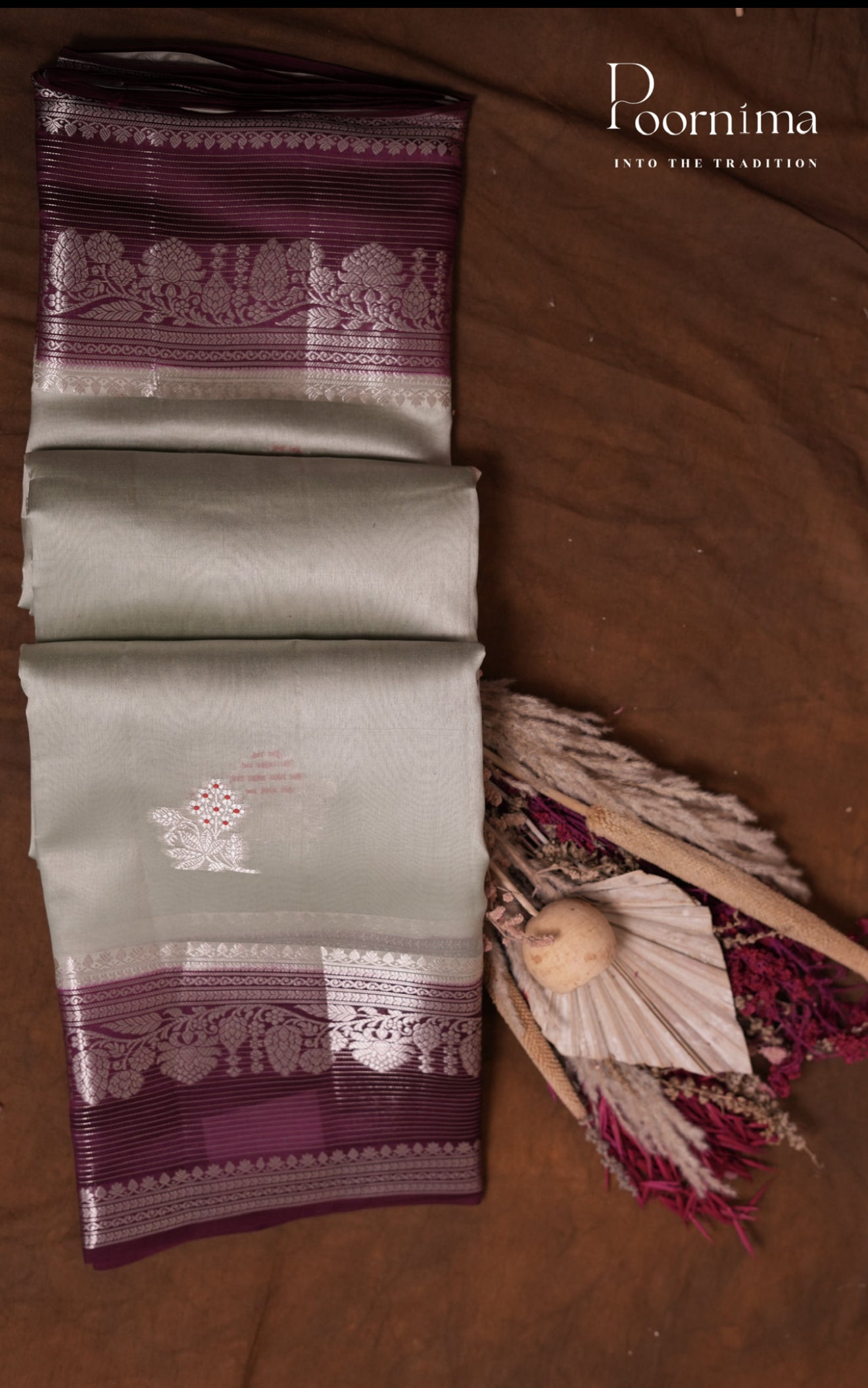 MANGO SILK PURE HANDLLOM SAREE