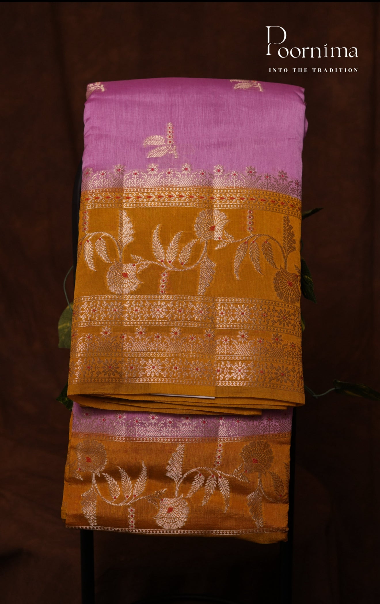 PURE MANGO SILK HANDLOOM SAREE