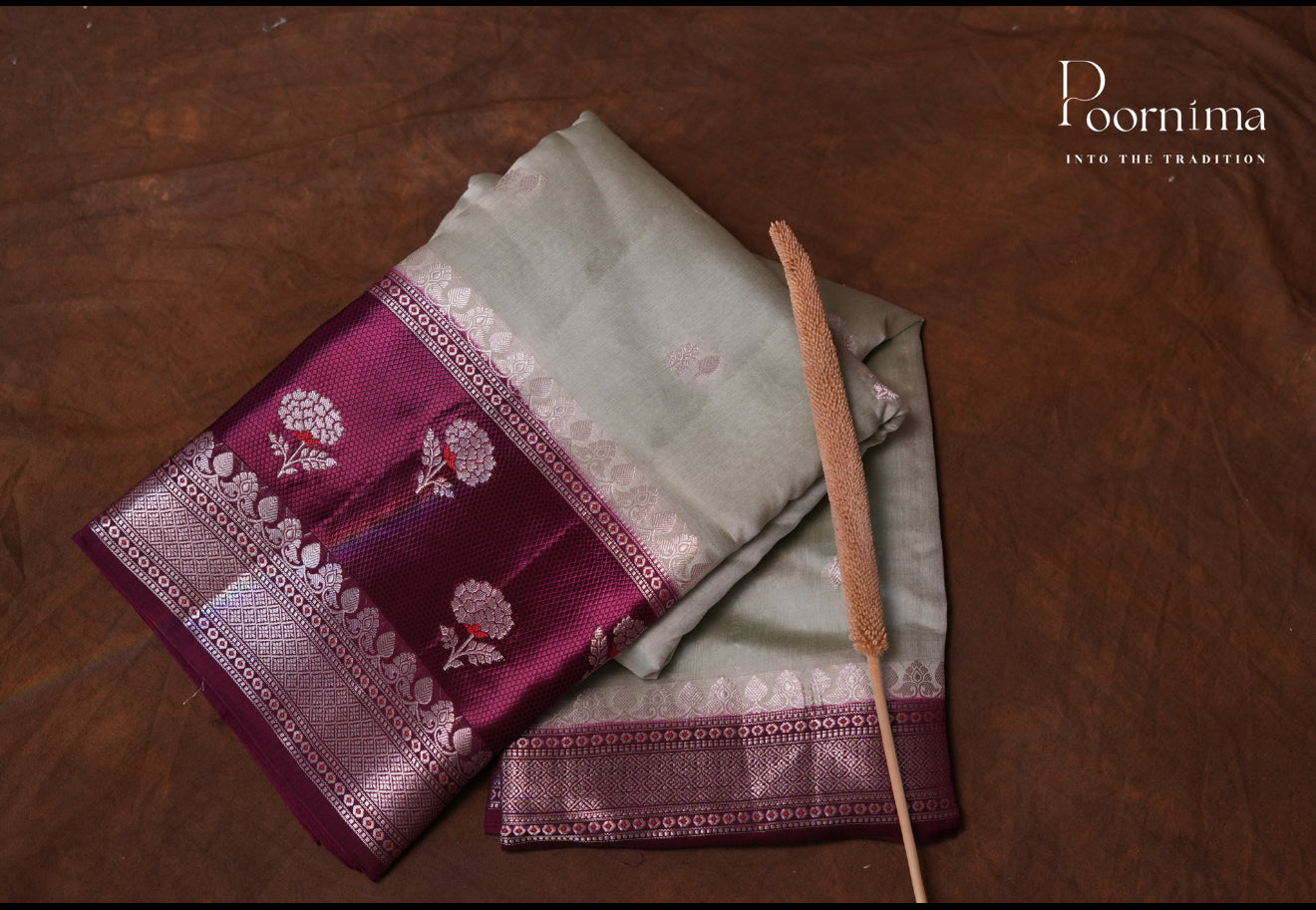 PURE MANGO SILK HANDLOOM SAREE