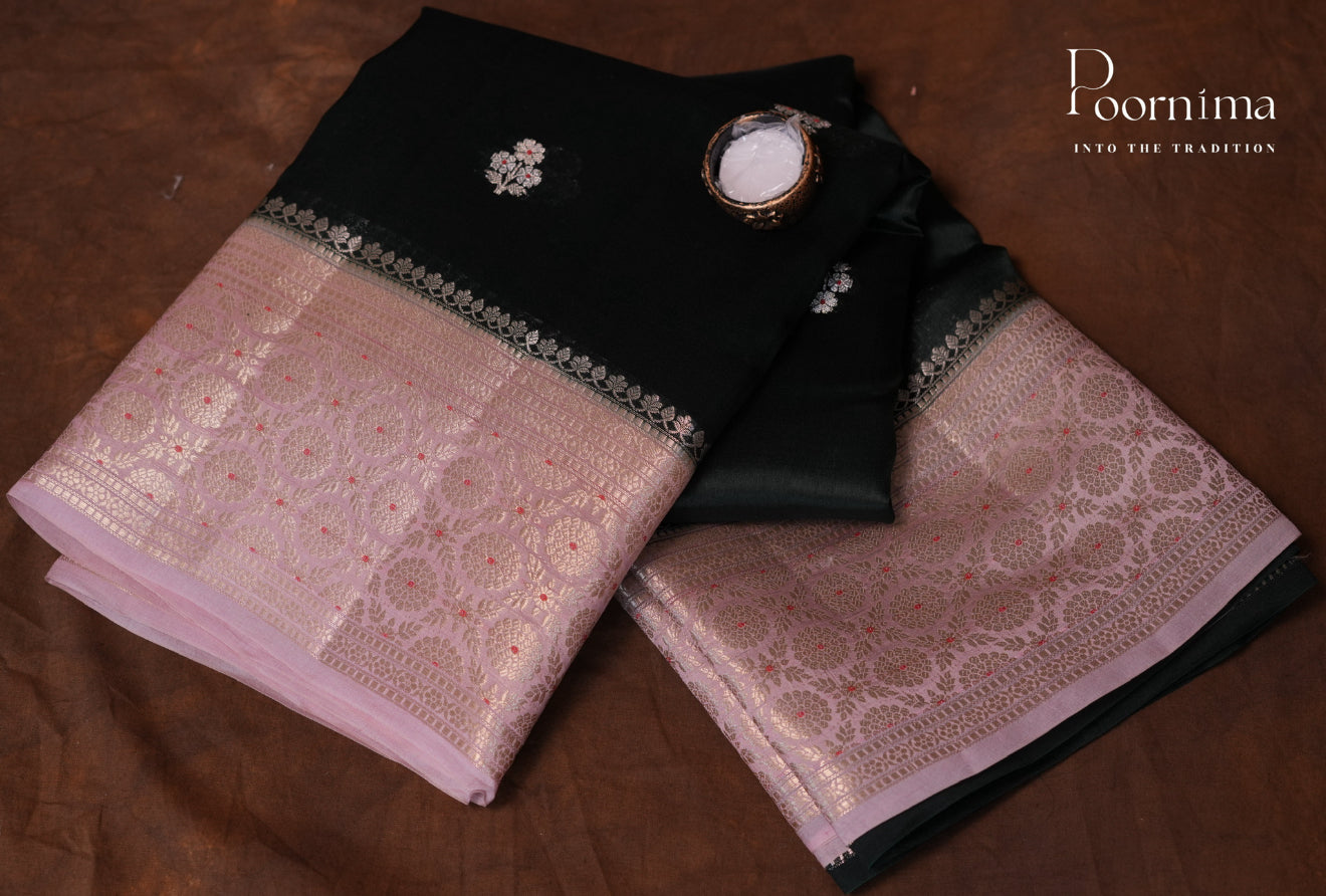 PURE MANGO SILK HANDLOOM SAREE