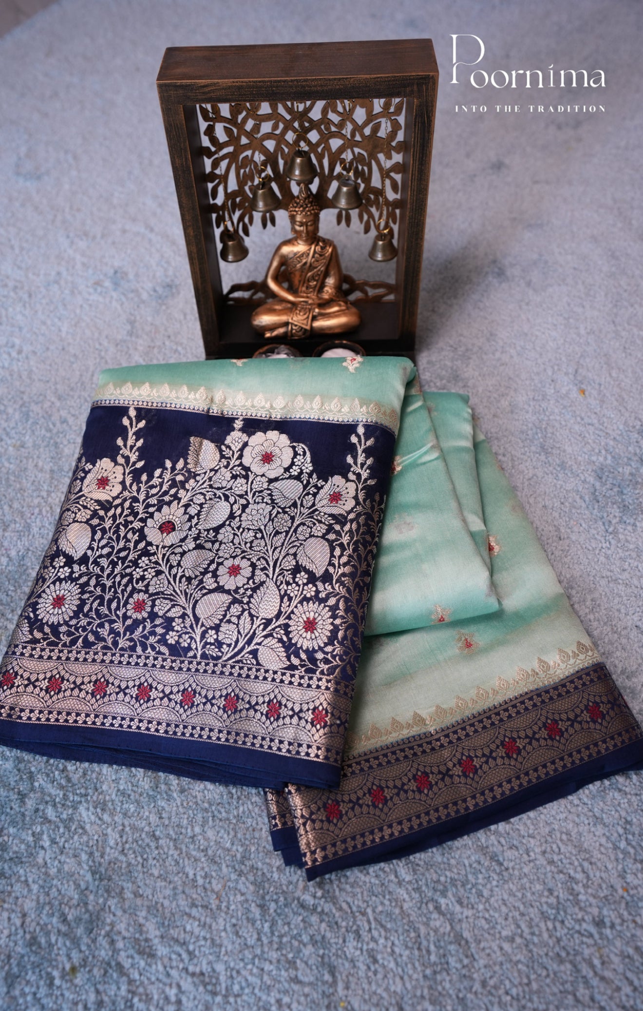 PURE MANGO SILK HANDLOOM SAREE