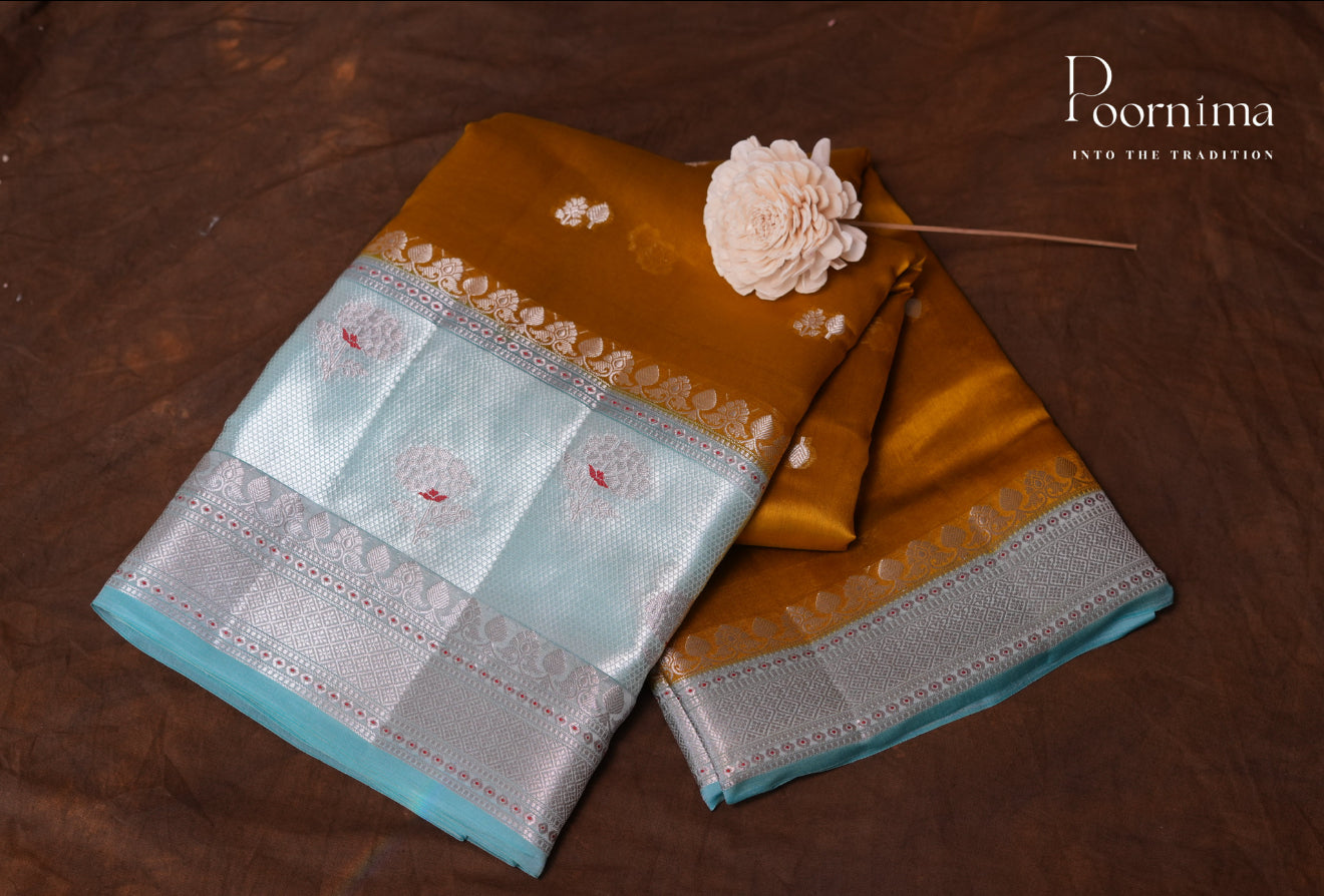 PURE MANGO SILK HANDLOOM SAREE