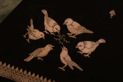 BENARASI SILK SAREE-BLACK