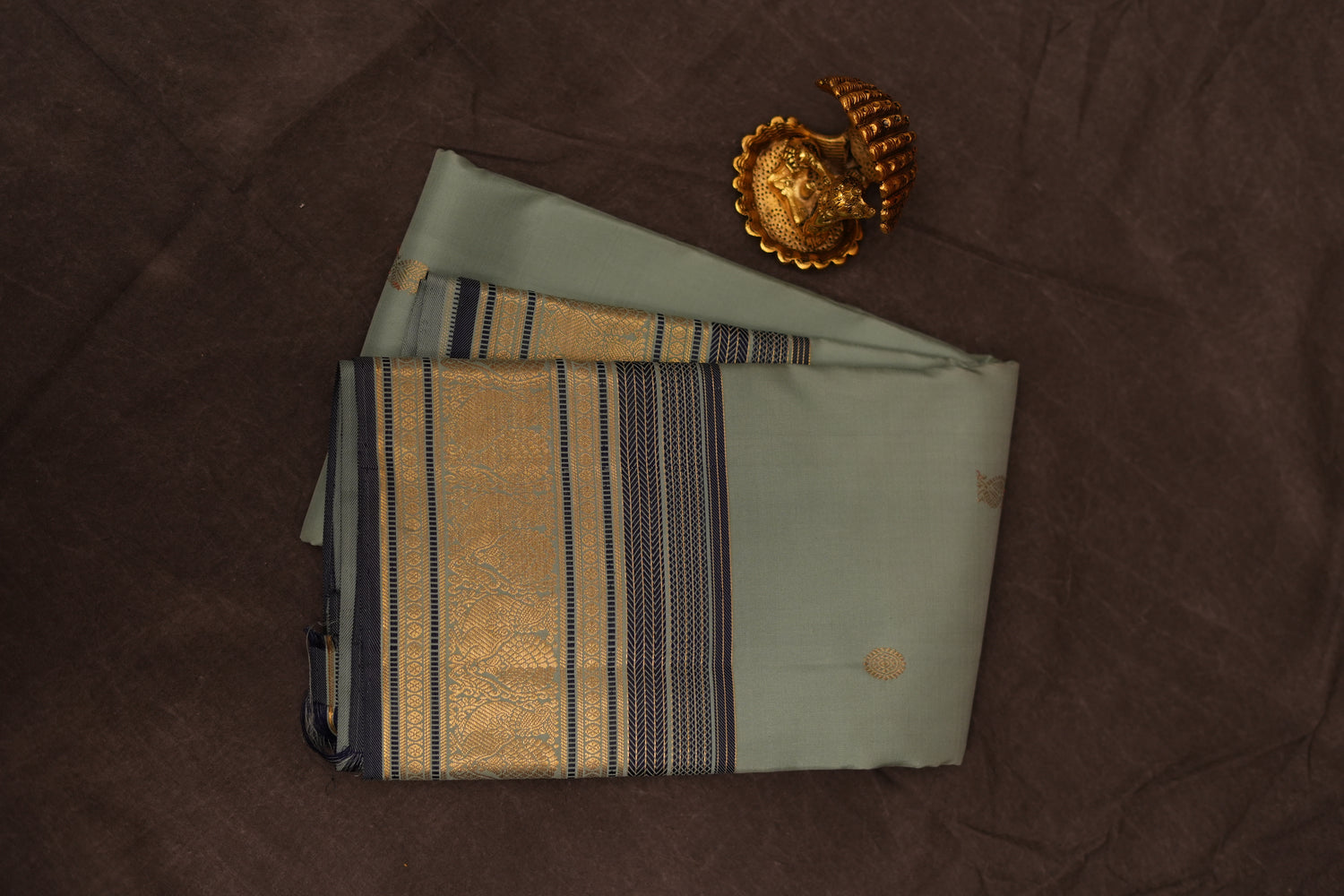 VINTAGE KANJEEVARAM - BABY BLUE