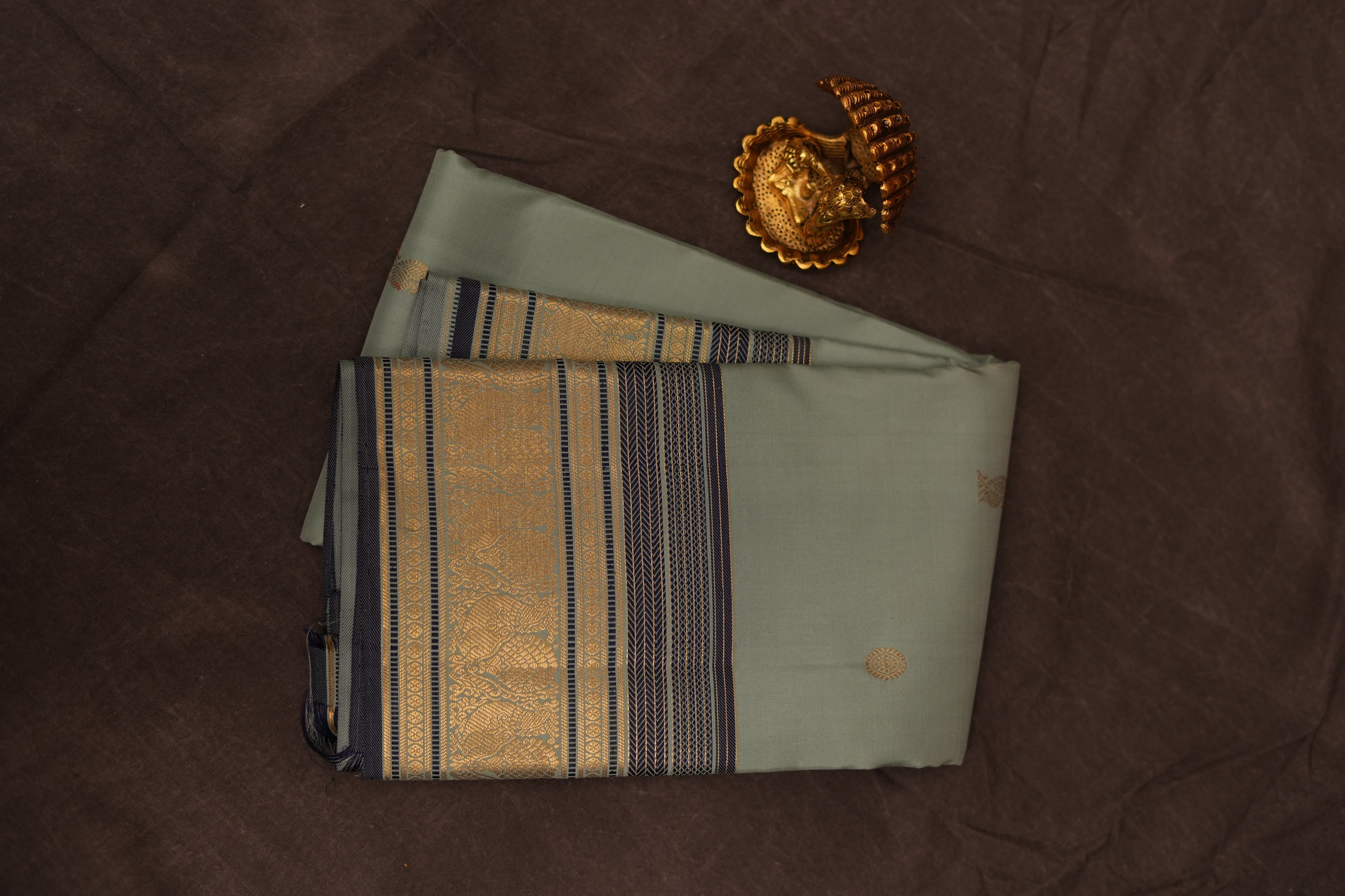 VINTAGE KANJEEVARAM - BABY BLUE