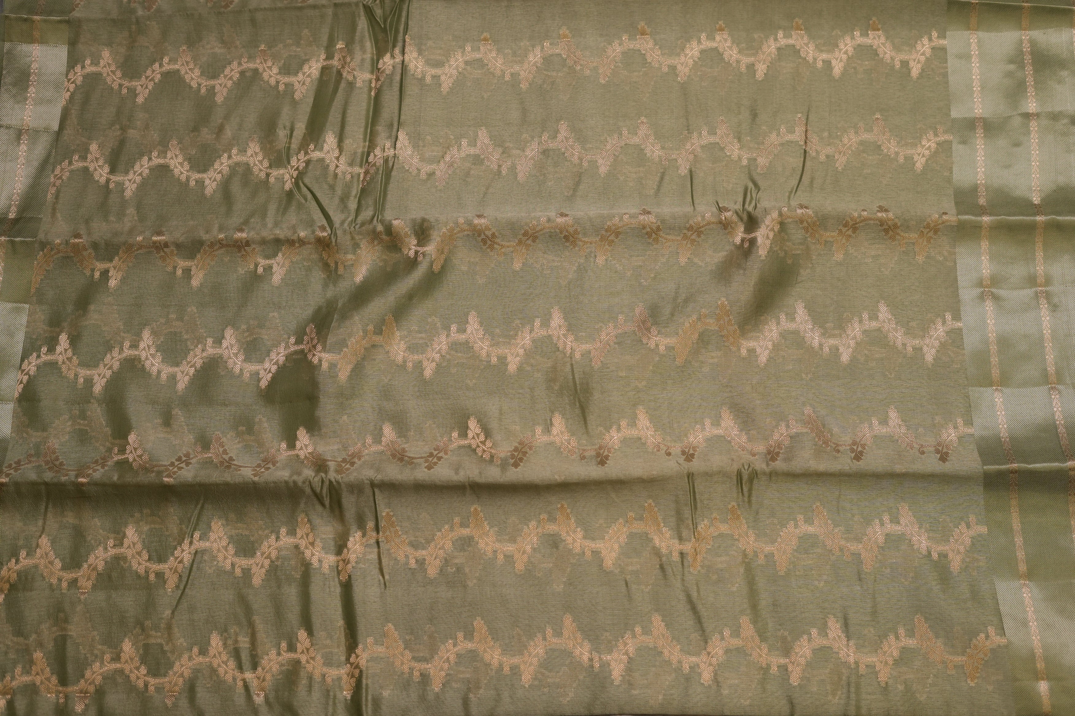 RAW MANGO SAREE- SEA GREEN