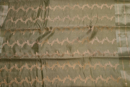 RAW MANGO SAREE- SEA GREEN