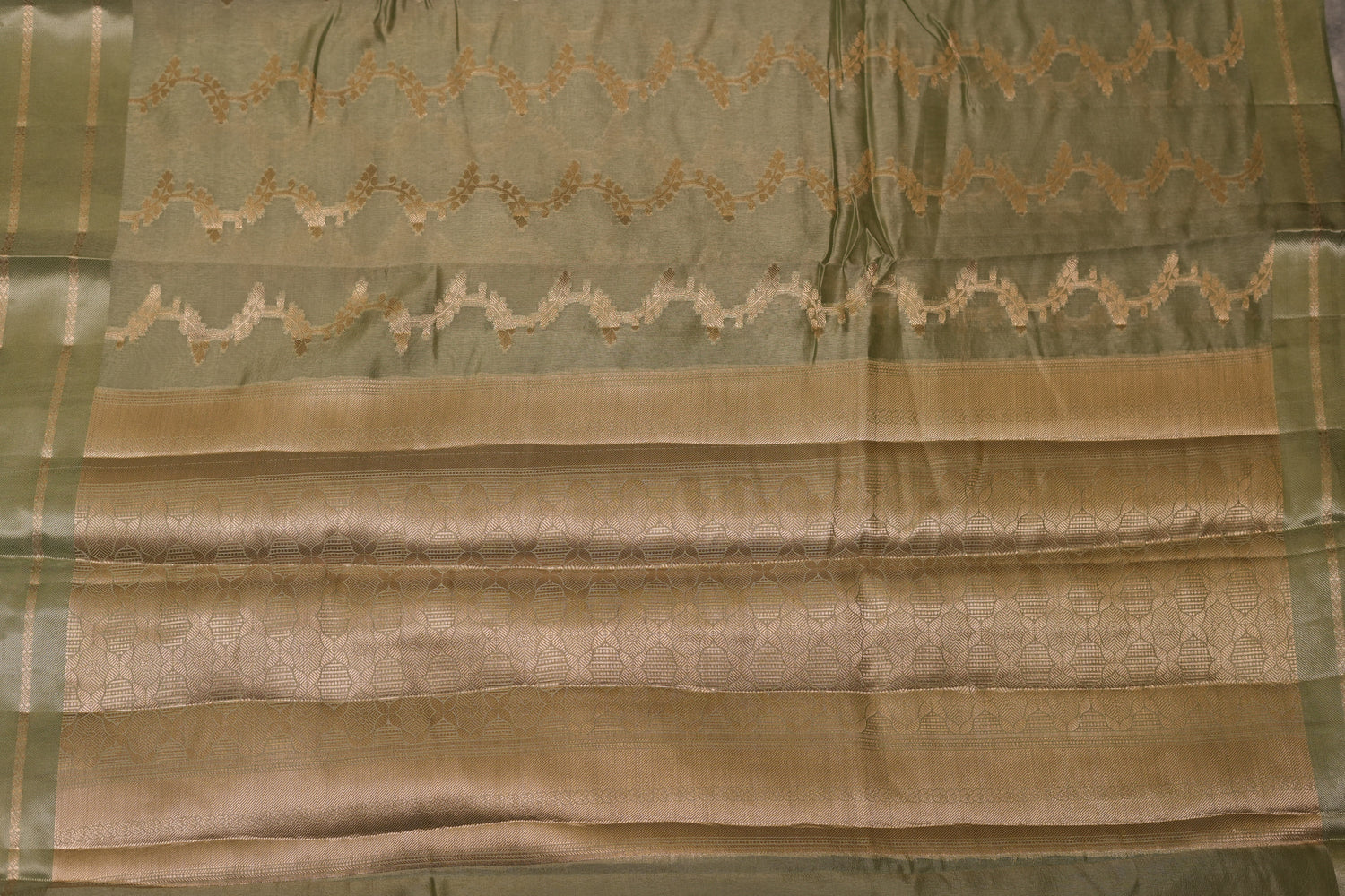 RAW MANGO SAREE- SEA GREEN