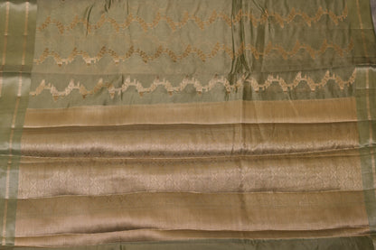 RAW MANGO SAREE- SEA GREEN