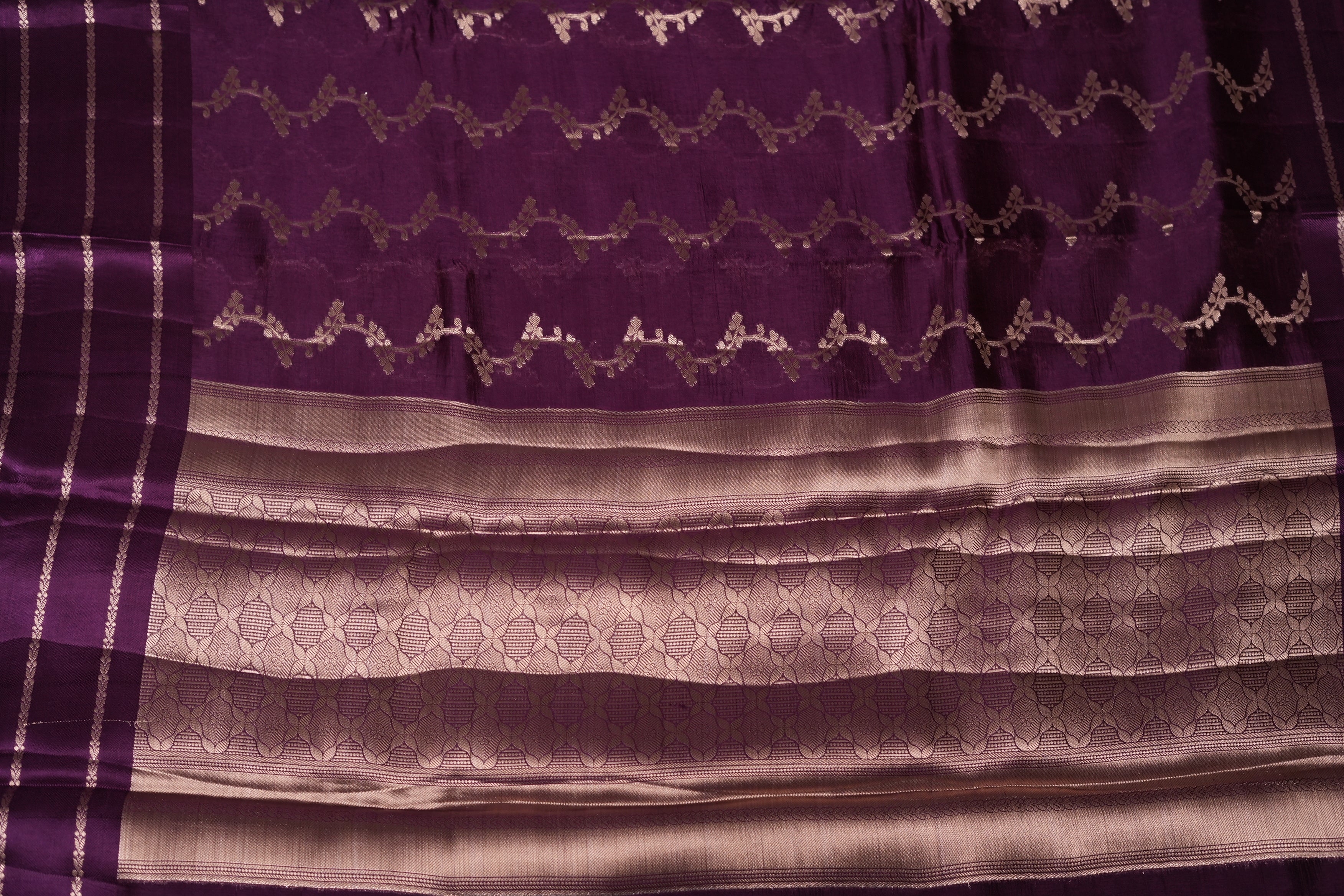 RAW MANGO SAREE - DEEP PURPLE