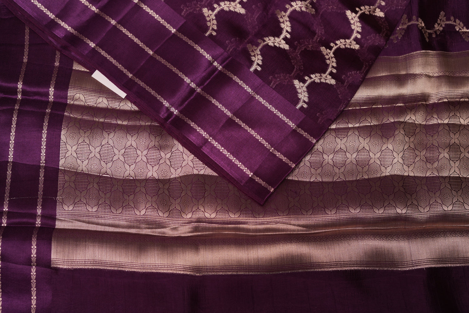 RAW MANGO SAREE - DEEP PURPLE