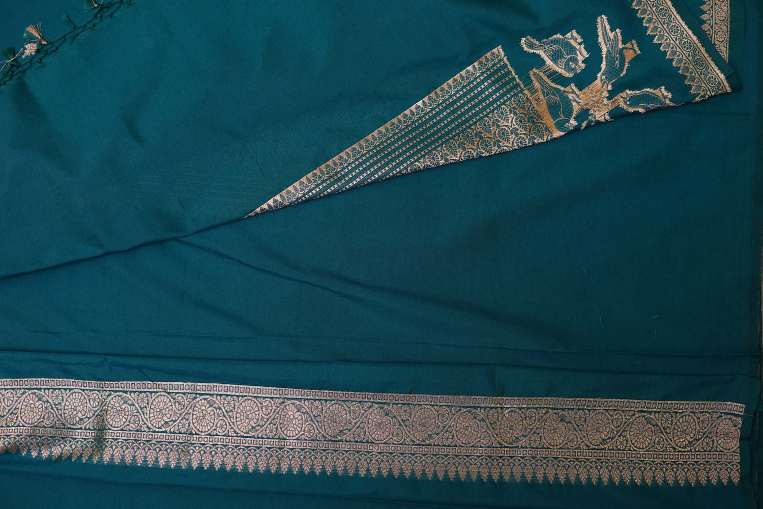 BENARASI SILK SAREE- ROBIN BLUE