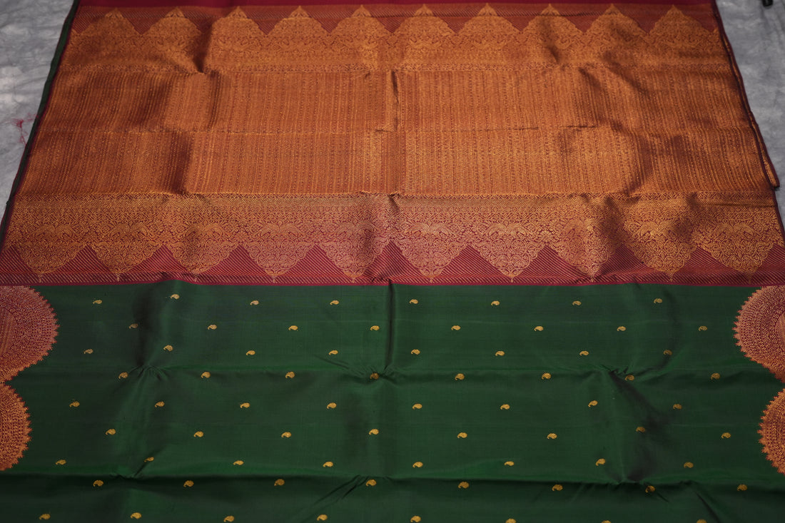 VINTAGE KANJEEVARAM - LEAF GREEN