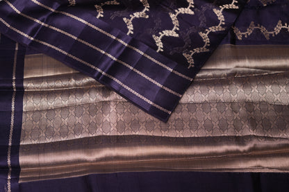 RAW MANGO SAREE- NAVY BLUE