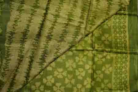 PURE TUSSAR SAREE-GREEN