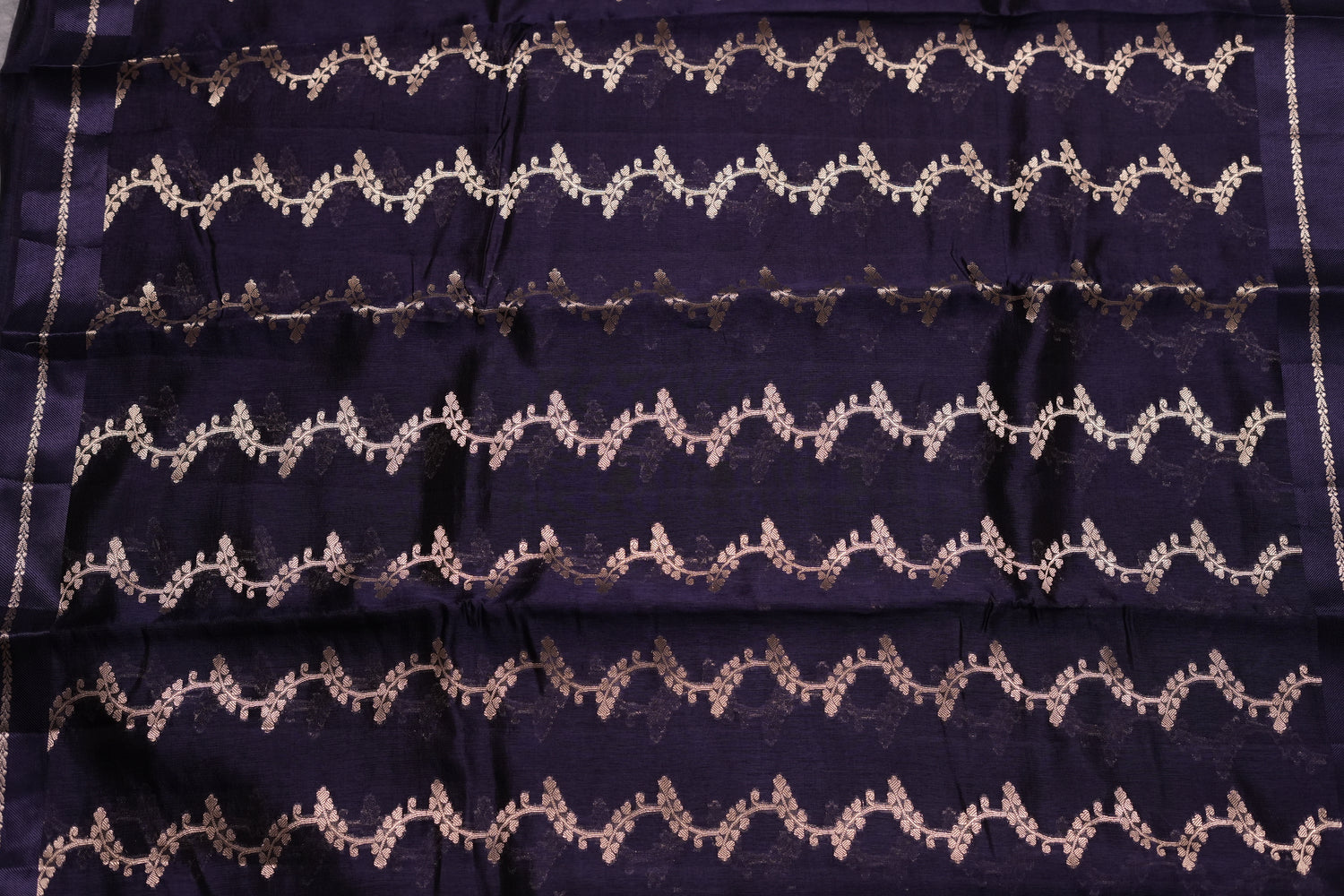 RAW MANGO SAREE- NAVY BLUE