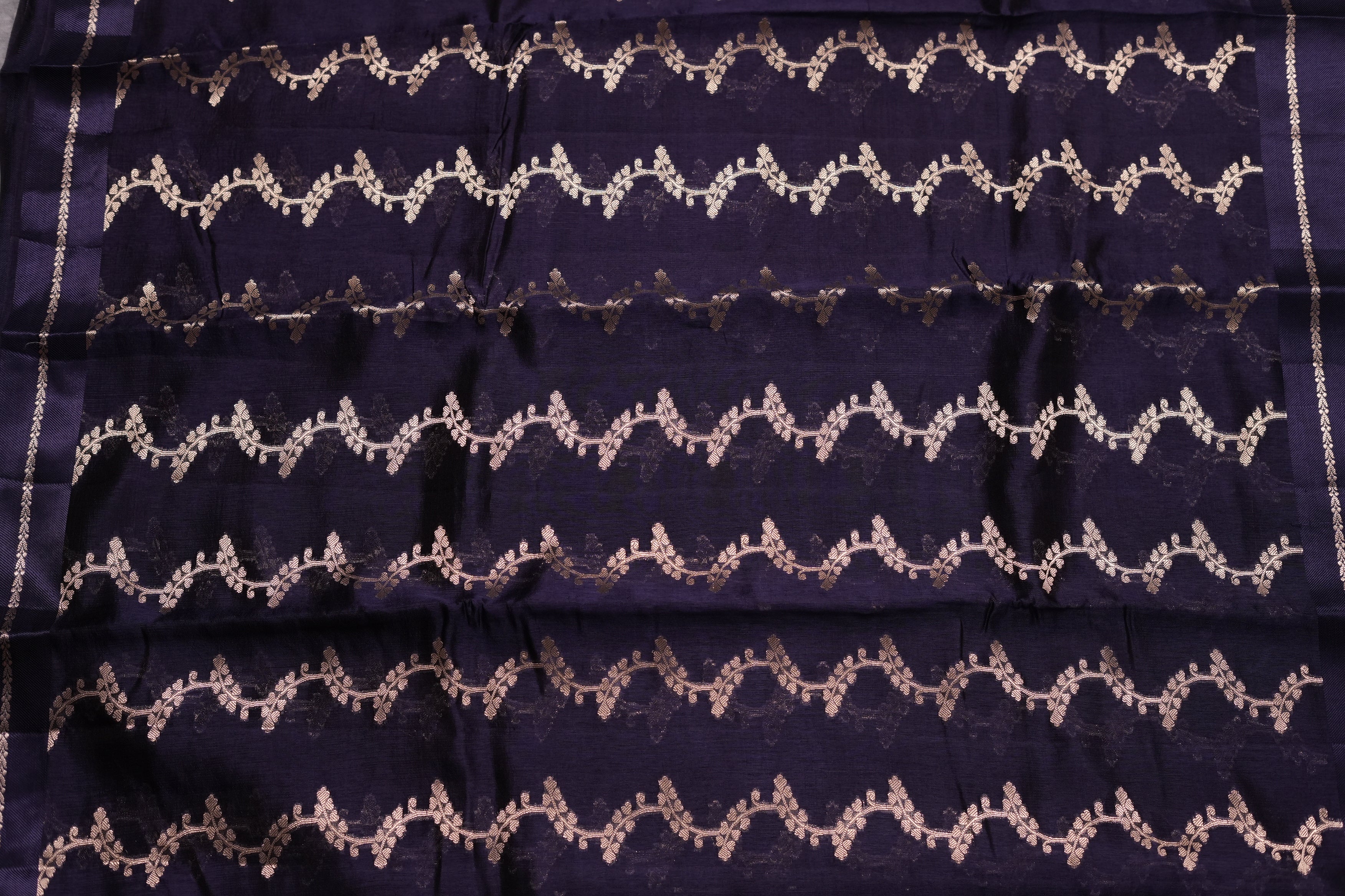 RAW MANGO SAREE- NAVY BLUE