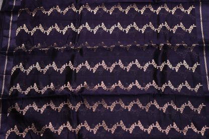 RAW MANGO SAREE- NAVY BLUE