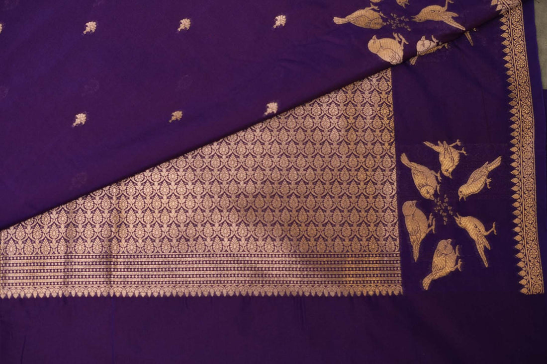BENARASI SILK SAREE- PURPLE