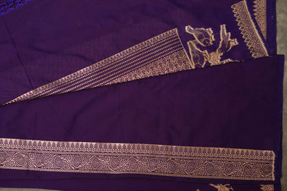 BENARASI SILK SAREE- PURPLE