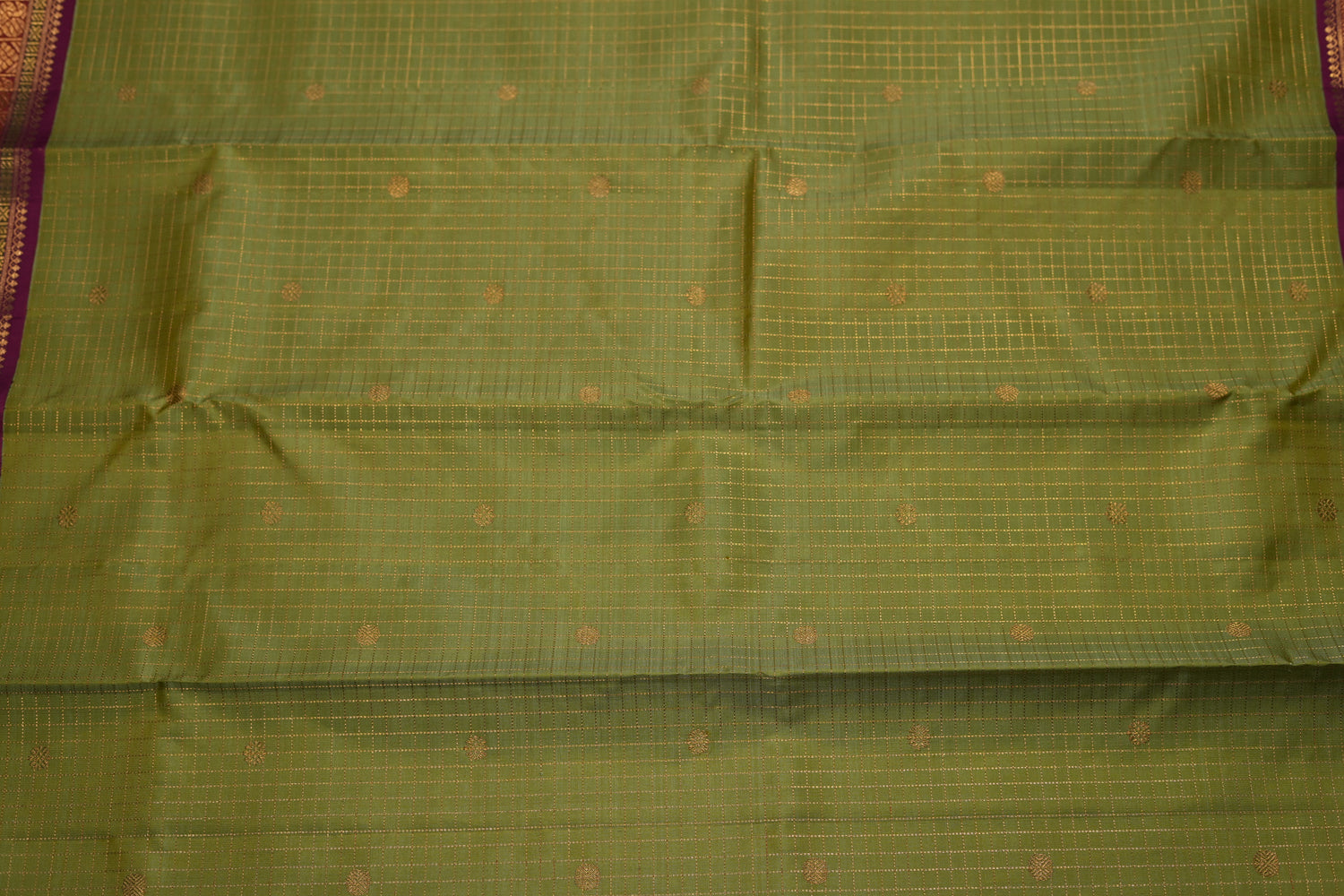 VINTAGE KANJEEVARAM - PISTA GREEN